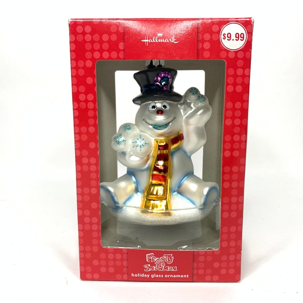 Frosty The Snowman Glass Ornament, Hallmark